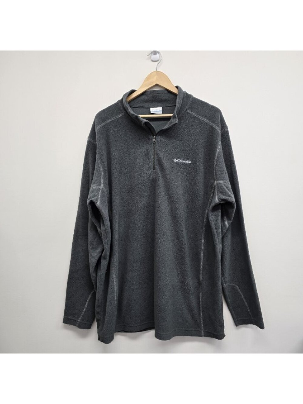 Columbia Lightweight Fleece 1/4 Zip Pullover Size XXL Casual Outdoor Stretch